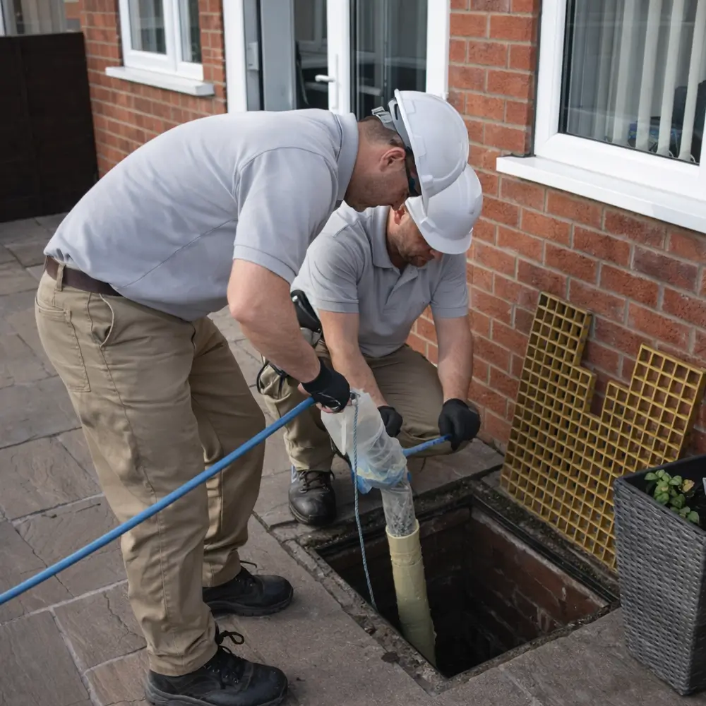 Blocked drain repair service in Rush Green